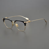 CHH Chrome Hearts Glasses Japanese fashion ultra-light pure titanium half-frame glasses frame