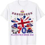 Inspired by Queen's Platinum Jubilee 2022 Elizabeth 70 Years T-shirt T-shirt Summer Cotton Short Sleeve Loose
