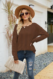 Women Pullover Sweater Hollow Knitted Sweater