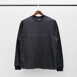 Fog Fear of God Essentials T Shirt Double Line Long Sleeve Letter Drop Shoulder Bottoming T-shirt