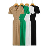 Women's Dresses Stretch Slim Fit Dress