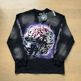 Hellstar long-sleeve T-shirt old washing water loose casual T-shirt