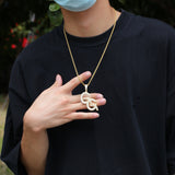 Jewelry Pendants Hip Hop Necklaces Copper with Zircon Word Up St. Valentine's Spectrum