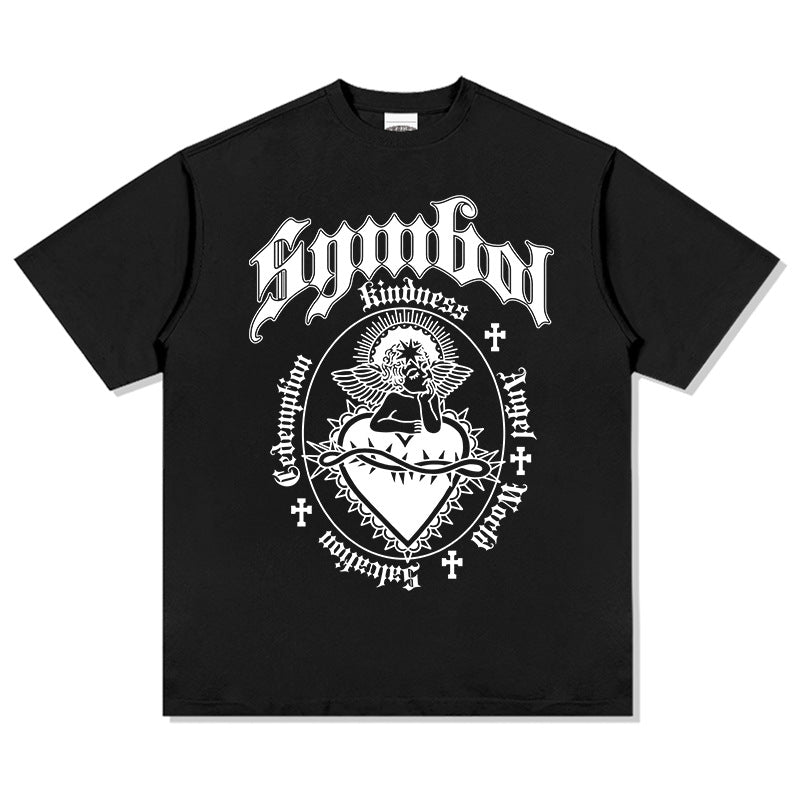 Unisex T Shirt Short Sleeve T-Shirt Top Loose