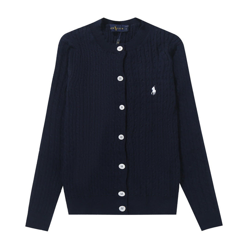 Ralph Lauren Knitted sweaters Crew Neck Solid Color Embroidery