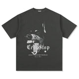 Unisex T-Shirt Autumn/Winter Print Long Sleeve T-Shirt
