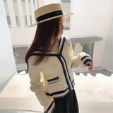 Women Knitted Cardigan Preppy Style Japanese Sweater