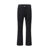 Men Jeans Pleated Loose Hole Design