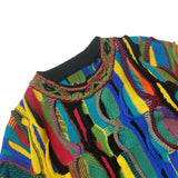 Kapital Sweater Pingtian Hehong Style Japanese Loose Pop Contrast Color Knitted Retro Crew Neck Sweater