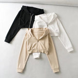Women Hoodie Fashion Cardigan Slimming Casual
