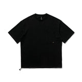 Men T-shirt Solid Color White Pure Cotton Thick
