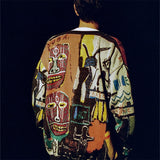 GUILTYPARTIES TIGER Sweater 23ssBASQUIAT V-neck knitted cardigan