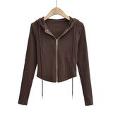 Women Hoodie Sexy Short Slim Fit