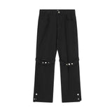Men Jeans Metal Buttons Split Casual