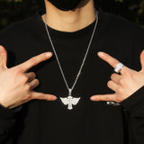 Jewelry Angel Wings Cross Diamond Pendant Fashion Angel Pieces Crosses Egypt Pieces Jesus Pieces St. Valentine's