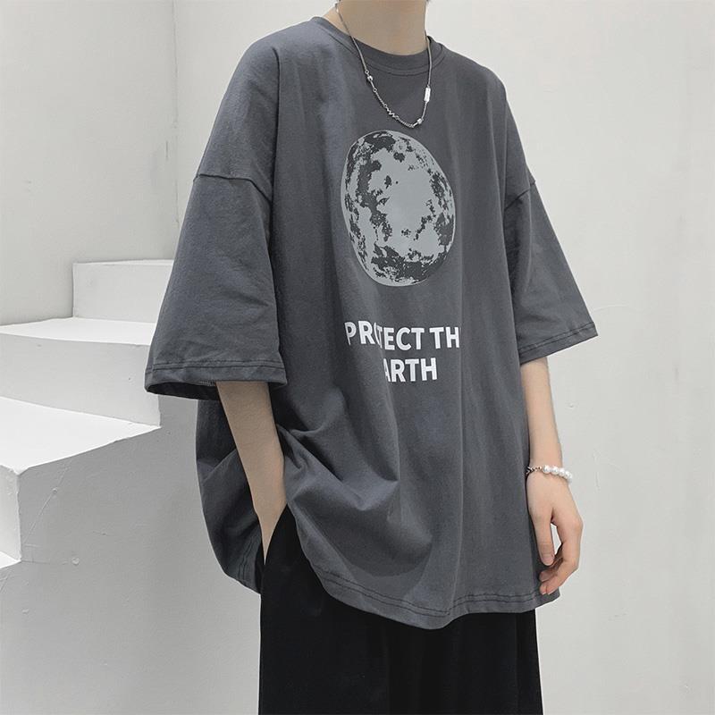 Men T Shirt Summer Loose All-Matching
