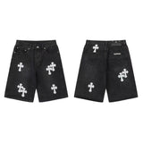 Chrome Heart Shorts Summer Denim Shorts