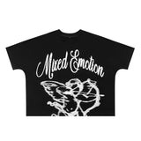 Mixed Emotion T-Shirt Hip Hop Short Sleeve T-Shirt