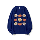 Flowers And Pumpkins Sweatshirt Pumpkin Fall Tee Cozy Autumn