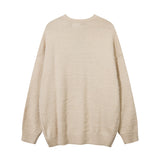 Men Sweater Love Pattern Jacquard Embroidery Velvet Sweater
