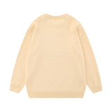 Women Sweater Butterfly Print Knitted Top All-Match Sweater