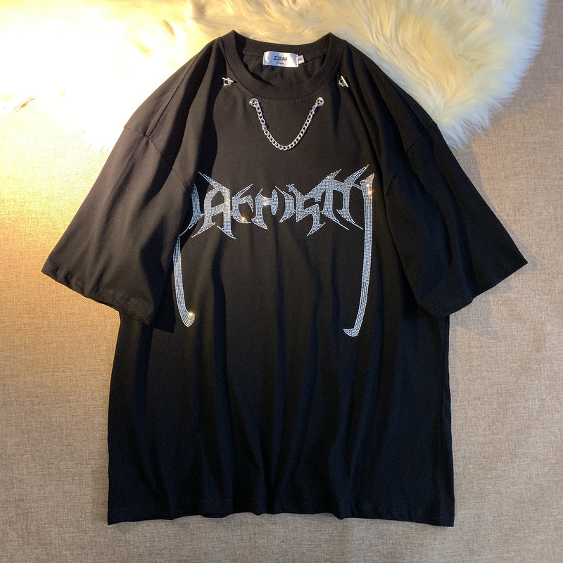 Men T Shirt Summer Vibe Necklace Decoration