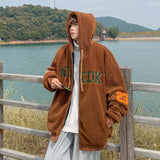 Men Cotton Coat Lambswool Baggy Coat Winter
