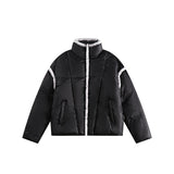 Unisex Coat University Style Stand Collar Winter Cotton Dress