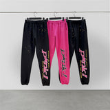 Sp5der Sweatpants Graffiti Trousers Terry Shorts