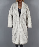 Women Fur Jacket Long Plush Warm Jacket