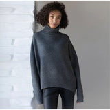 Women Work Business Casual Sweaters Thick Loose Knitwear Sweater