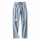 Women Jeans Ripped Trendy Fashion Jeans