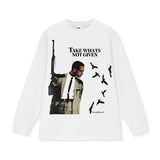 Vintage T-shirts American Vintage Fun Print Short Sleeve T-Shirt Crew Neck