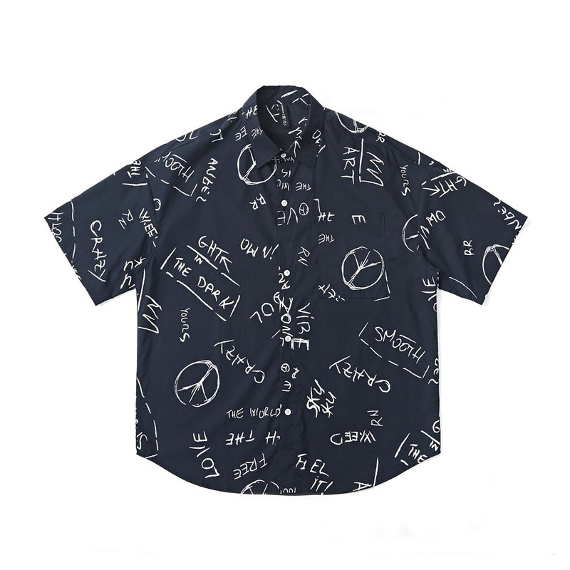 Unisex Shirt Vintage Hawaiian Loose Casual