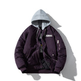 Mens Vintage Jackets Padded Jacket Baseball Jacket Embroidered Cotton Jacket