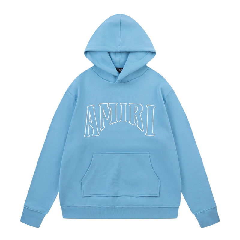 Amiri Hoodie AMI Letter logo print pullover hooded sweater for men and women