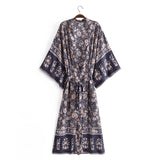 Women Dresses Loose Batwing Sleeve Skirt Kimono