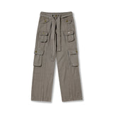 Cargo Pants Retro Distressed Hip Hop Multi-Pocket Workwear