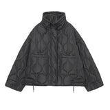Women Cotton Coat Fashion Casual Stand Collar Coat