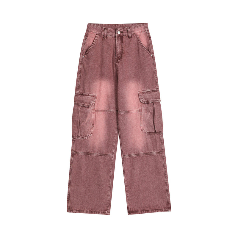 Men Jeans Cargo Jeans Distressed Multi-Pocket