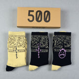 Men socks long tube graffiti