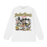Vintage T-shirts Short Sleeve T-Shirt Cotton Printed Loose T-Shirt