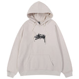 Stussy Hoodie Embroidered Fleece Fashion Hooded Sweater