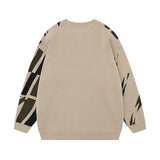 Women Sweater Jacquard Knitted Sweater Versatile