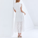 Bohemian Dress Lace Slimming Long Dress