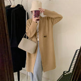 Women Knitted Cardigan Vintage Cardigan Thickened Sweater
