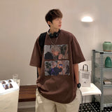 Men T Shirt Summer Pure Cotton Heavy Oversize