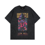 Men T-Shirt Vintage Neckline Short Sleeve Tee