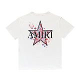 Amiri T Shirt Casual Hip Hop round Neck Short Sleeve T-shirt