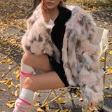 Women Fur Jacket Fox Fur Fleece Jacket